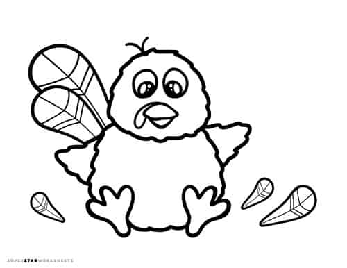 baby turkey coloring pages