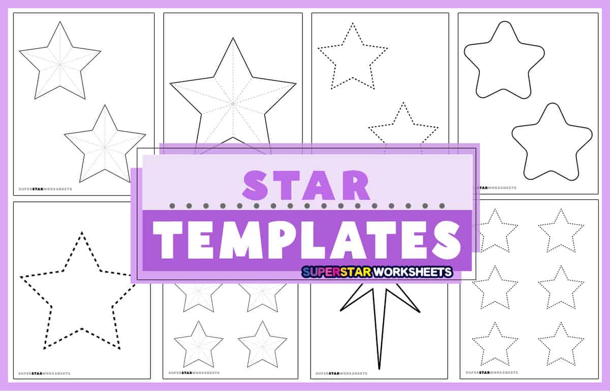Star Template Printout  Star template printable, Star template, Star  stencil