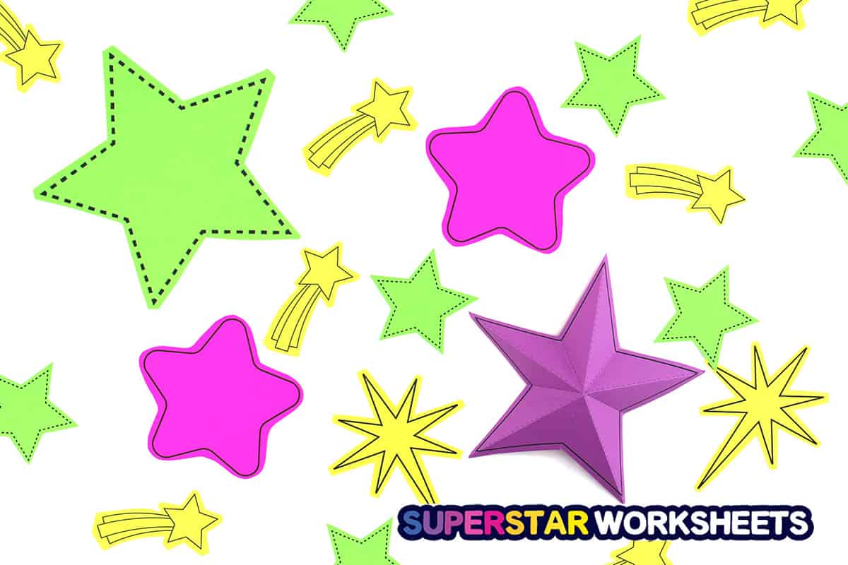 rounded star template