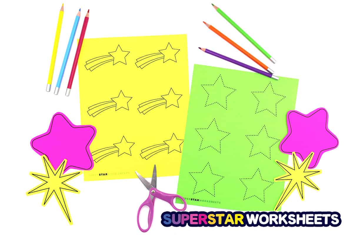 star shape template to cut out