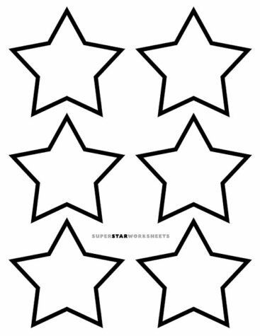 Star Template - Superstar Worksheets