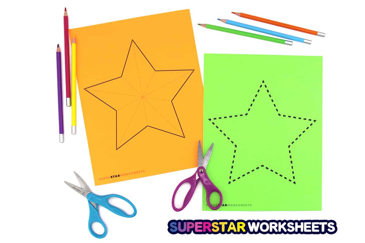 Star Template  Free Printable Star Outlines - One Little Project