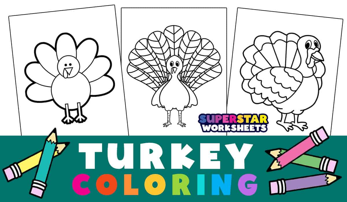 Thanksgiving Coloring Pages - Superstar Worksheets