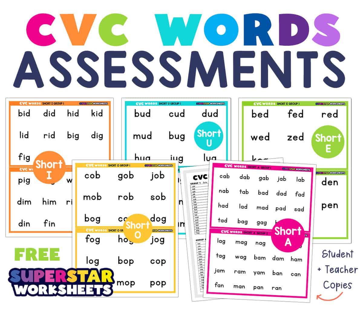 Phonics Assessment - Superstar Worksheets