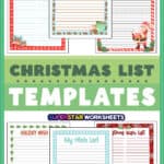 Christmas List Template - Superstar Worksheets