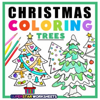 Christmas Tree Coloring Pages (Free Printables) - Superstar Worksheets