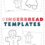 Blank gingerbread templates show students how they can color and decorate.