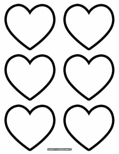 Heart Template Free Printables - HeartTemplate6Blank 400x518 