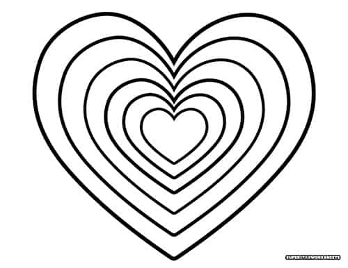 Coloring Pages With Hearts