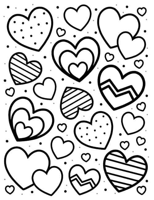 Printable Heart Coloring Pages