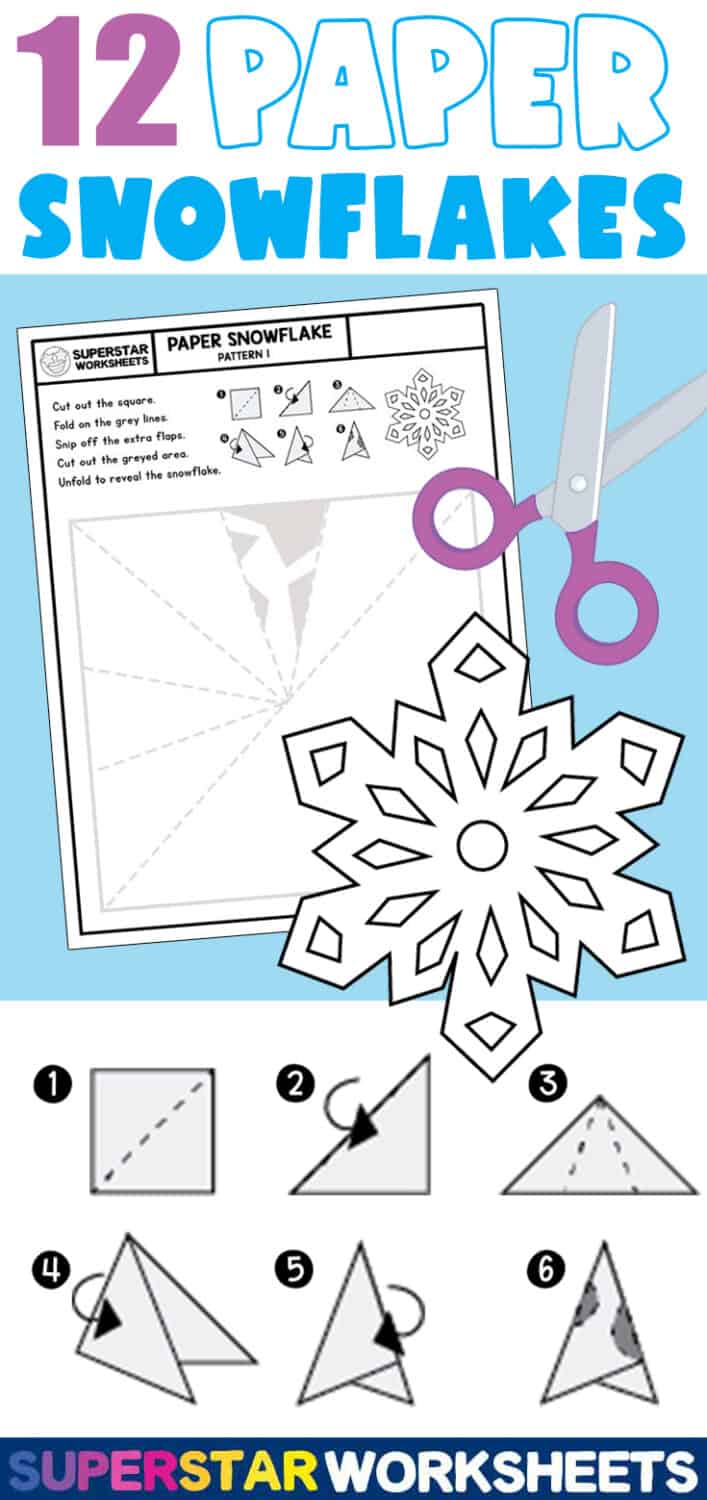 Snowflake Templates - Superstar Worksheets