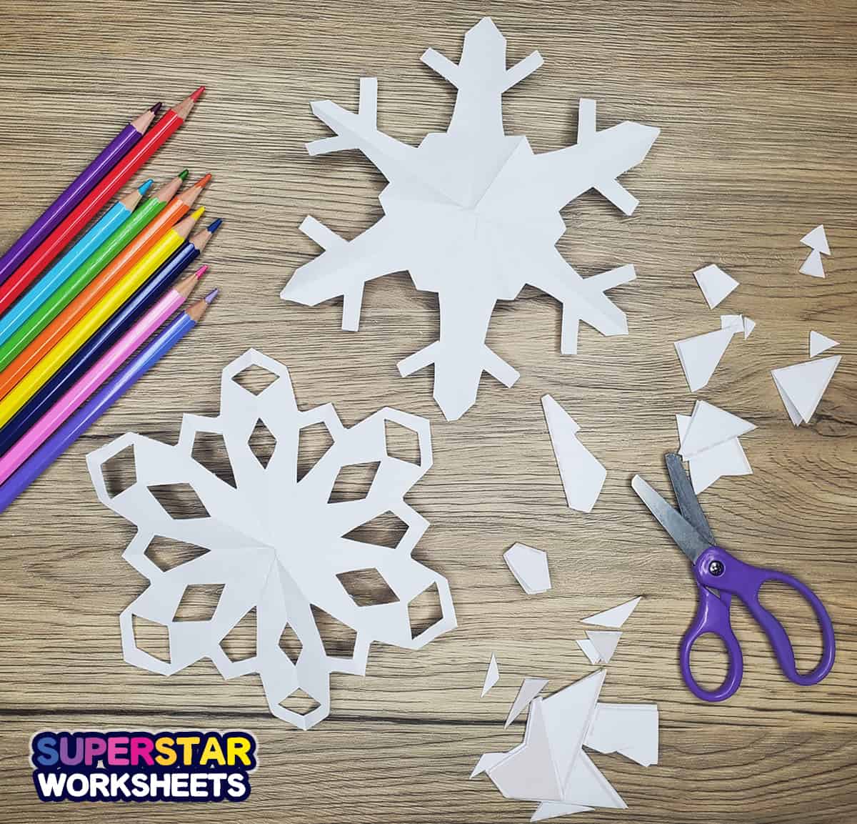 Snowflake Coloring Pages - Superstar Worksheets