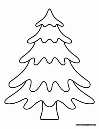 Christmas Tree Coloring Pages (Free Printables) - Superstar Worksheets