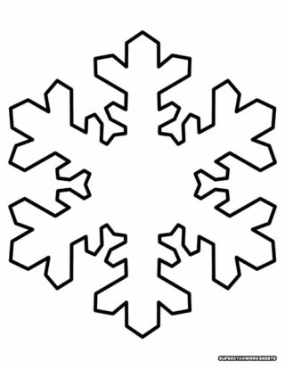 Snowflake Templates - Superstar Worksheets