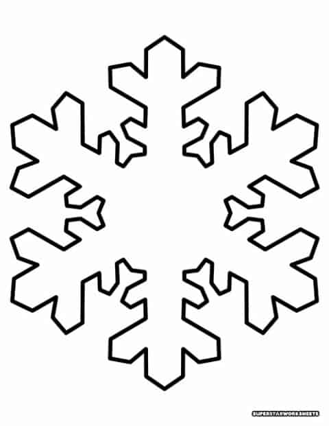 Snowflake Templates - Superstar Worksheets