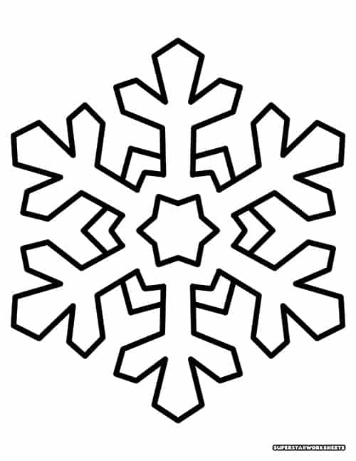 printable snowflake template