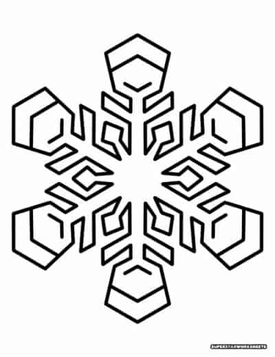 Snowflake Templates - Superstar Worksheets