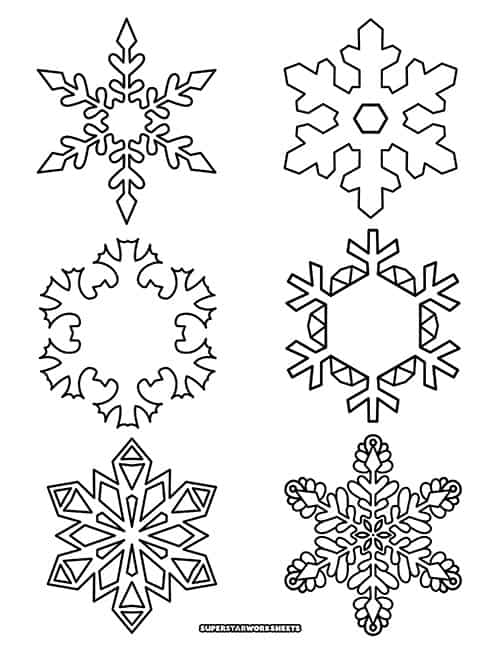 Mini Snowflake Cutouts