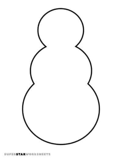 Snowman Templates - Superstar Worksheets