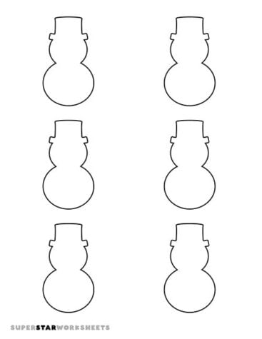 Snowman Templates - Superstar Worksheets