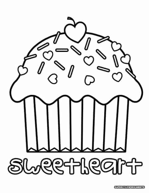 Valentine's Day Coloring Pages - Superstar Worksheets