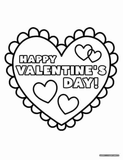 Valentine's Day Coloring Pages - Superstar Worksheets