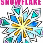 Watercolor Snowflake Craft