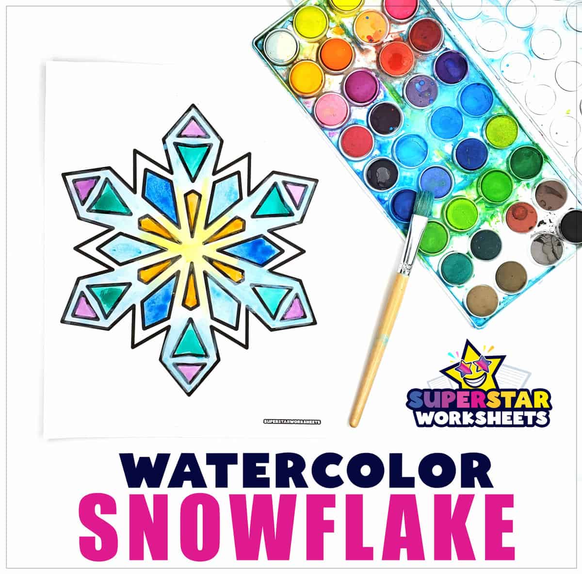 Snowflake Coloring Pages - Superstar Worksheets