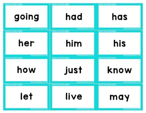 First Grade Sight Words - Superstar Worksheets