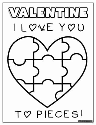 Valentine's Day Coloring Pages - Superstar Worksheets