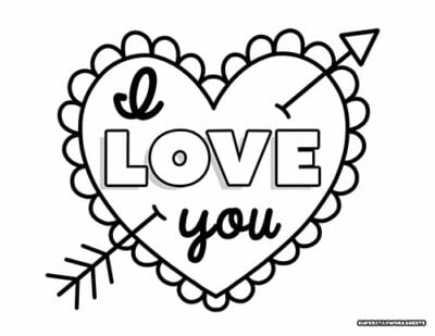 Valentine's Day Coloring Pages - Superstar Worksheets