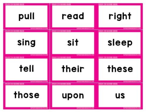 Second Grade Sight Words - Superstar Worksheets