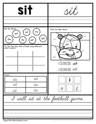 Second Grade Sight Words - Superstar Worksheets