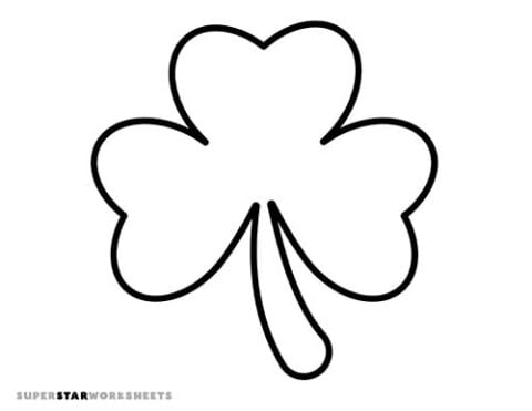 Shamrock Templates (Free Printables) - Superstar Worksheets