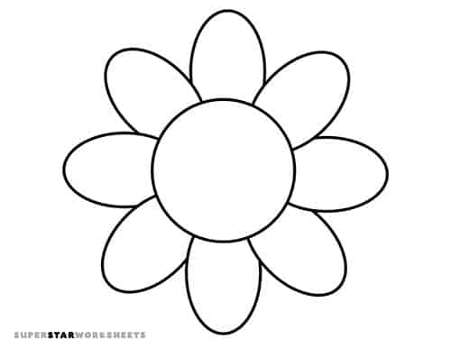 simple flower patterns to trace