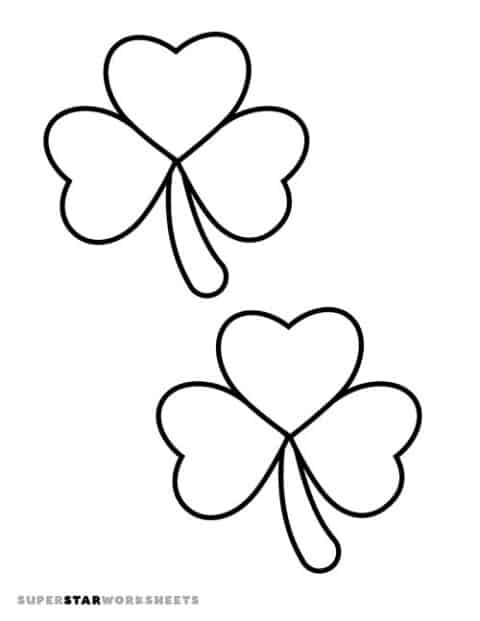 Shamrock Templates (Free Printables) - Superstar Worksheets