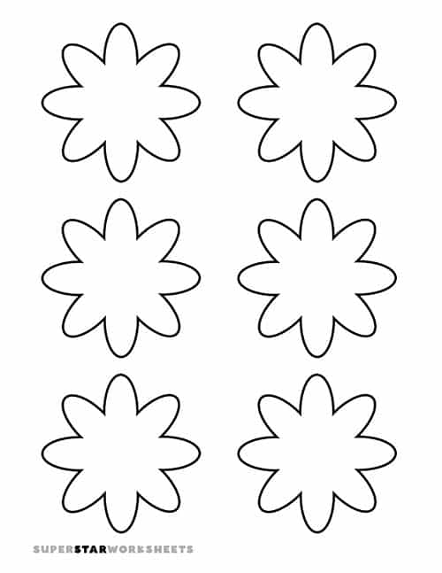 Image result for printable flower template cut out  Flower templates  printable, Flower template, Flower templates printable free