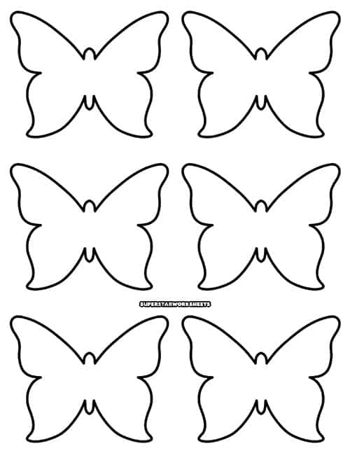 Butterfly Body Template Printable