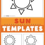 Three sun templates showing what comes in the set.