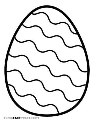 Easter Egg Template (Free Printables) - Superstar Worksheets