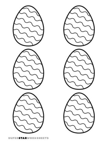 Easter Egg Template - Superstar Worksheets