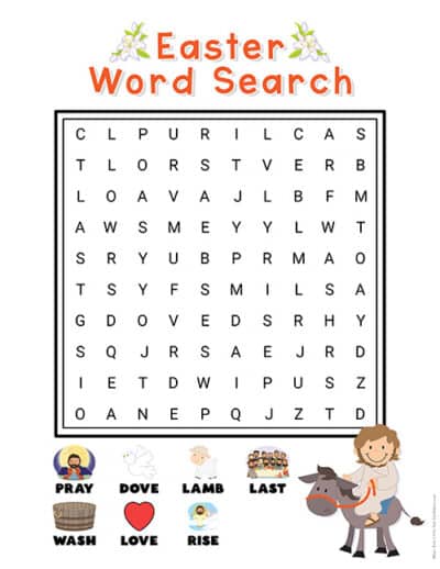 Easter Word Search - Superstar Worksheets