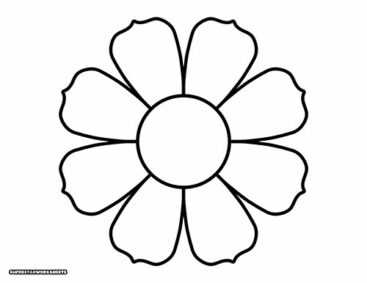 Flower Templates (Free Printables) - Superstar Worksheets