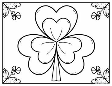 Shamrock Coloring Pages - Superstar Worksheets