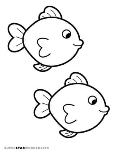 Fish Template (Free Printables) - Superstar Worksheets