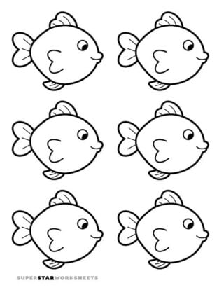 Fish Template - Superstar Worksheets