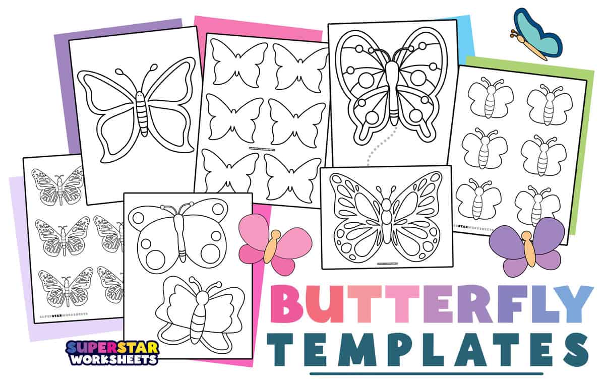 butterfly body template printable