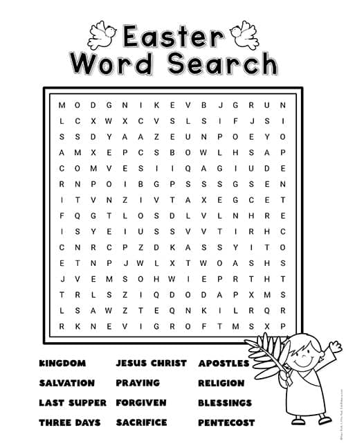 hard easter word search