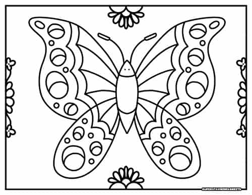 butterfly coloring pages speech therapy