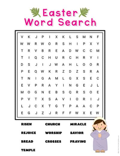 Easter Word Search - Superstar Worksheets